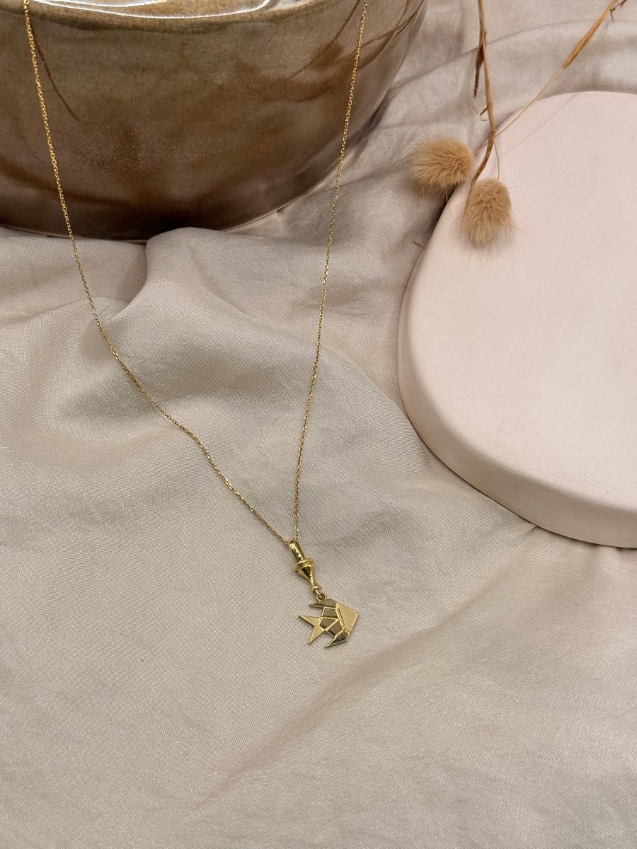 Origami Balık Kolye