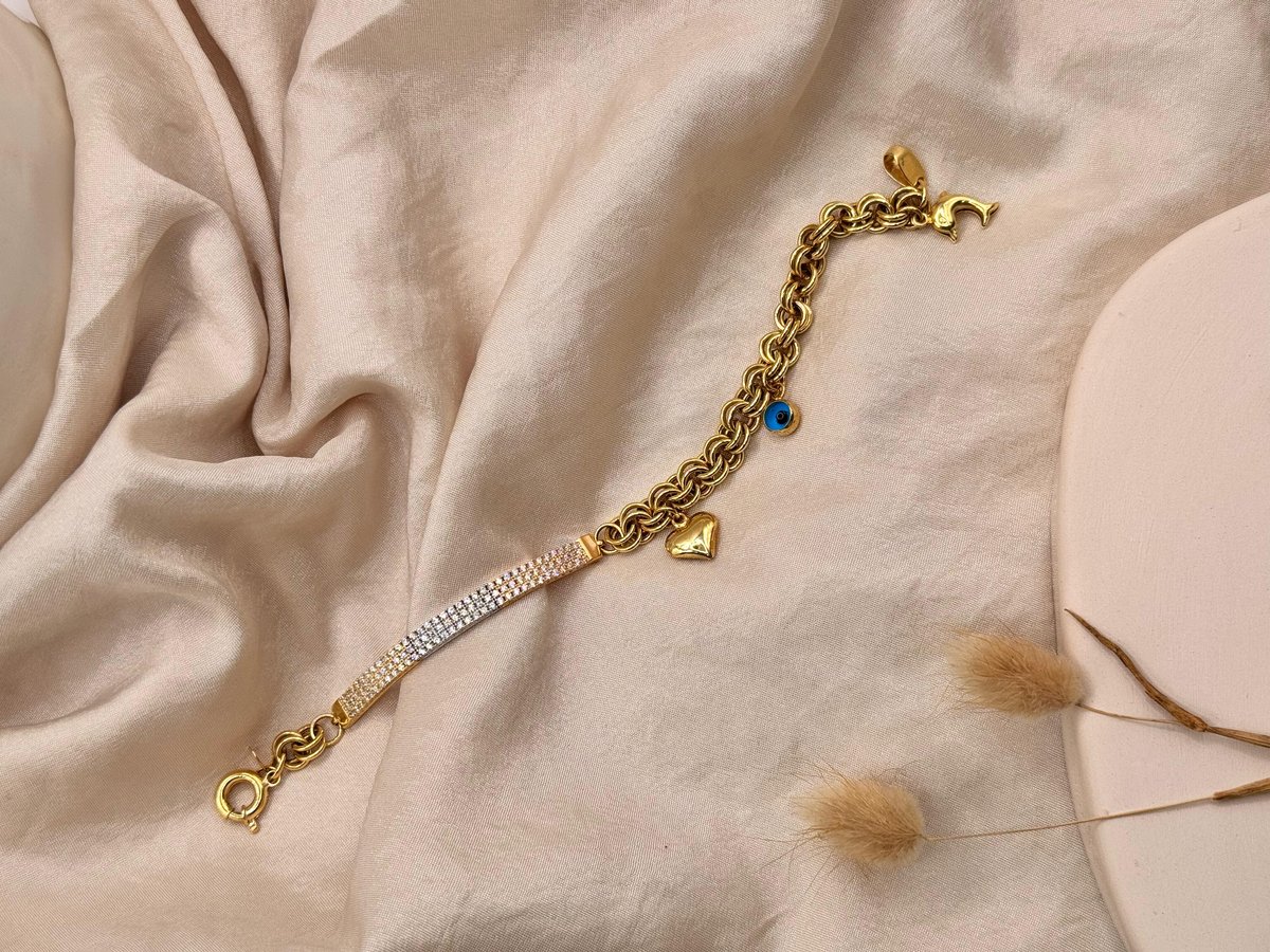 Plaka Taşlı  Bileklik