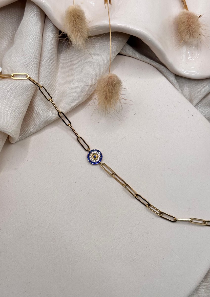 Nazar Boncuklu Ataç Bileklik