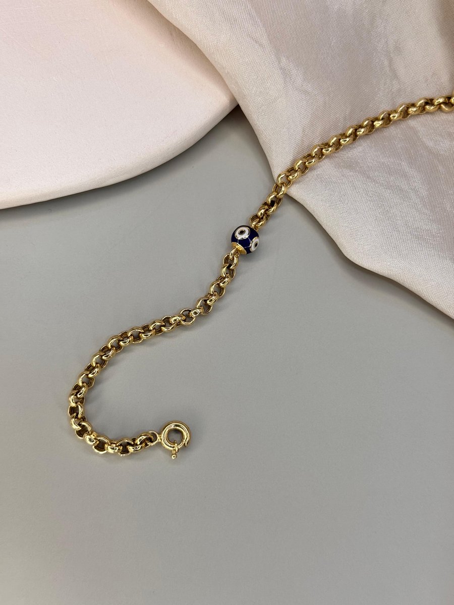 Nazar Boncuklu Tekli Bileklik