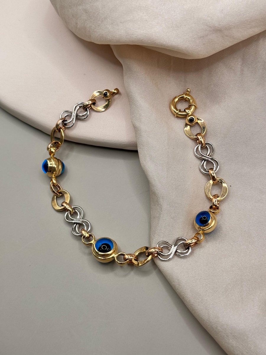 3 Renk Nazar Boncuklu Bileklik