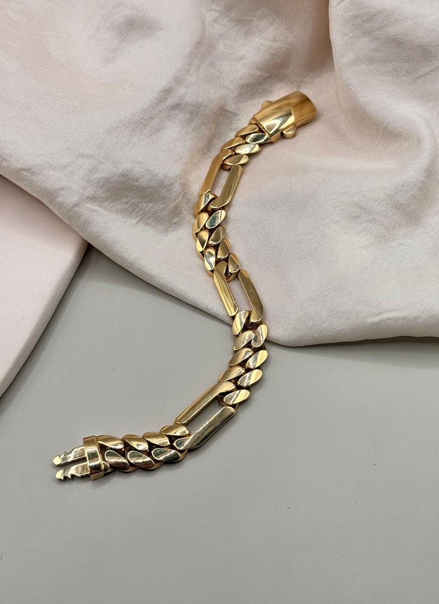 Geniş Halkalı Modern Zincir Bileklik