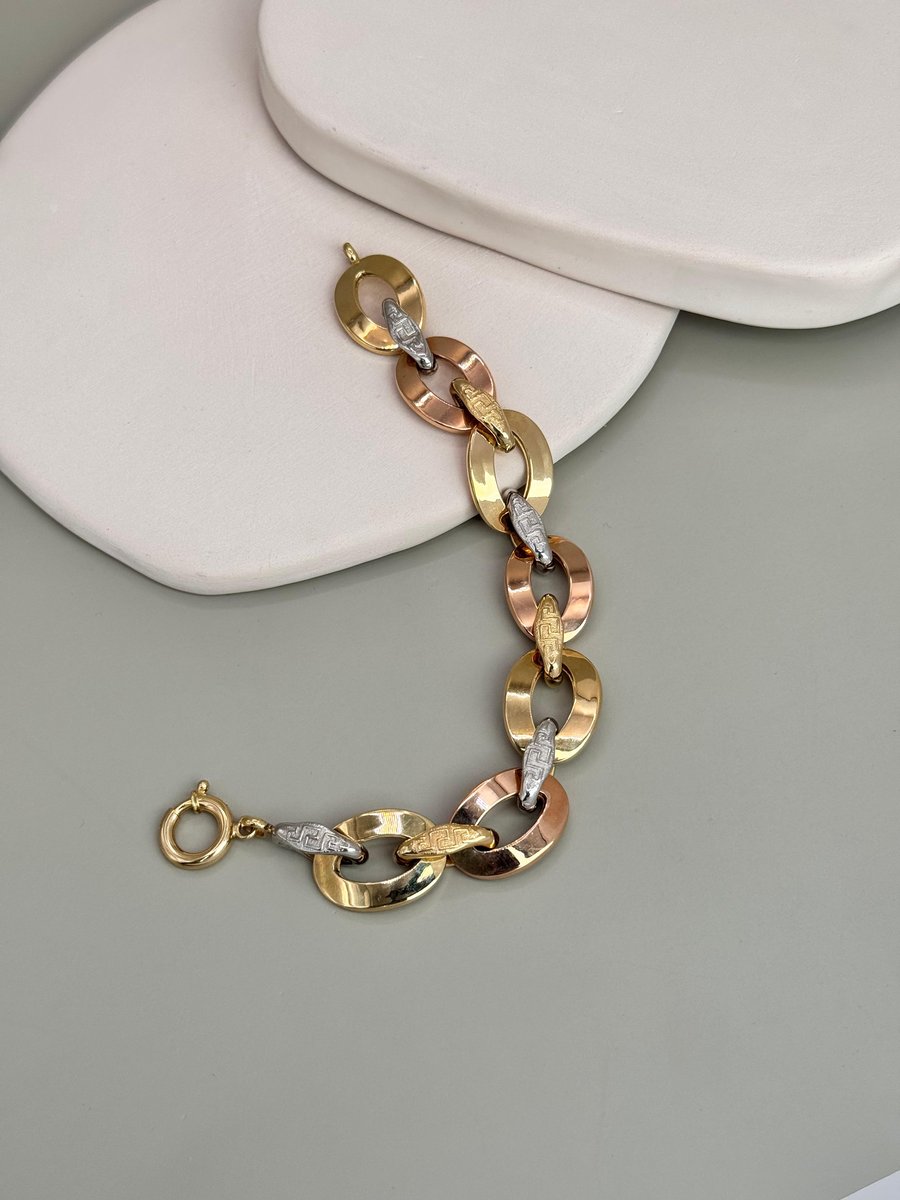 Greek İşlemeli 3 Renk Bileklik