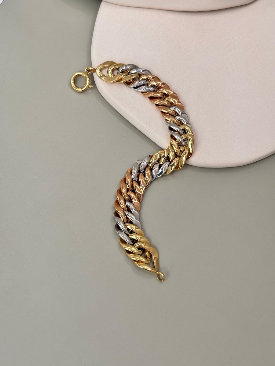 3 Renk Altın Bileklik