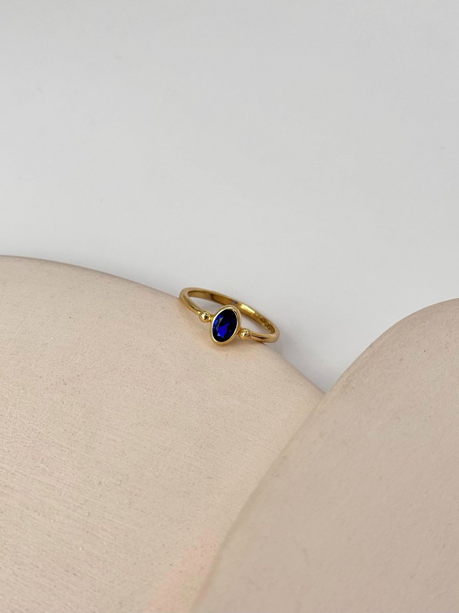 Mavi Taşlı Yüzük