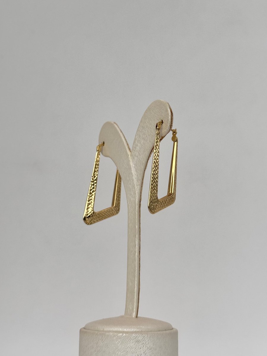 Desenli Asimetrik Küpe