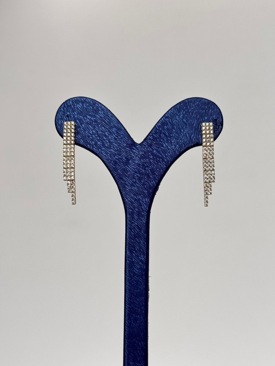 Taşlı Sarkıt Su Yolu Küpe